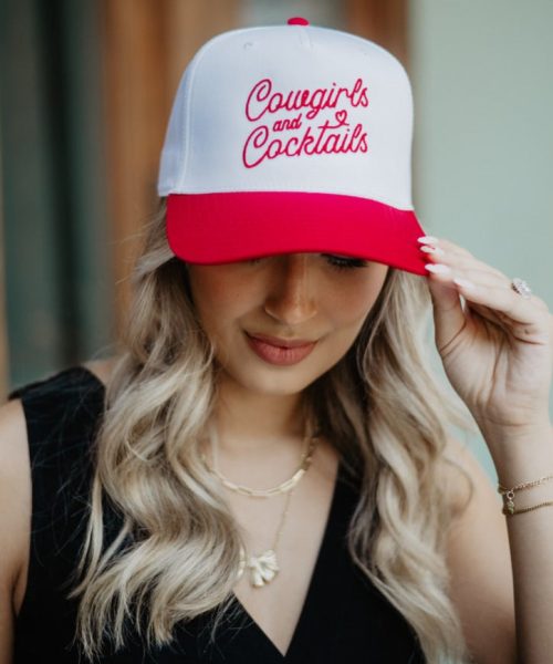 Cowgirls and Cocktails Two-Toned Vintage Hat