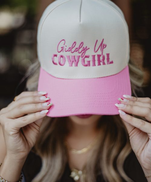 Giddy Up Cowgirl Two-Toned Vintage Hat