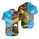 Aboriginal And Tapa Matching Hawaiian Shirt And Dress Australia Fiji Together Lt8