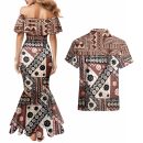 Bula-fiji-couples-matching-mermaid-dress-and-hawaiian-shirt-unique-masi-tapa-pattern-lt14