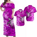 Custom-his-and-hers-hawaii-matching-clothing-matching-polynesian-tribal-pink-sea-turtle-honu-and-hib