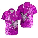Custom-his-and-hers-hawaii-matching-clothing-matching-polynesian-tribal-pink-sea-turtle-honu-and-hib