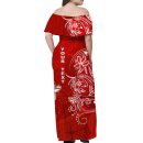 Custom Polynesian Flowers Matching Hawaiian Outfits For Couples Red Lt13