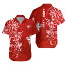 Custom Polynesian Flowers Matching Hawaiian Outfits For Couples Red Lt13