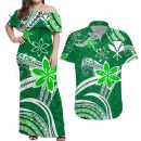 Custom-polynesian-matching-hawaiian-outfits-for-couples-hawaii-flowers-wave-green-lt13