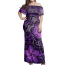Hawaii Matching Dress And Hawaiian Shirt Hawaii Mix Polynesian Turtle Plumeria Nick Style Purple Mat