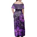 Hawaii Matching Dress And Hawaiian Shirt Hawaii Mix Polynesian Turtle Plumeria Nick Style Purple Mat