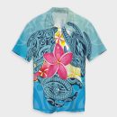 Hawaii Matching Dress And Hawaiian Shirt Hawaii Plumeria Deep Sea Circle Turtle