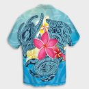 Hawaii Matching Dress And Hawaiian Shirt Hawaii Plumeria Deep Sea Circle Turtle
