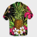 Hawaii Matching Dress And Hawaiian Shirt Hawaii Tropical Flowers Pineapple Matching Couples Outfit
